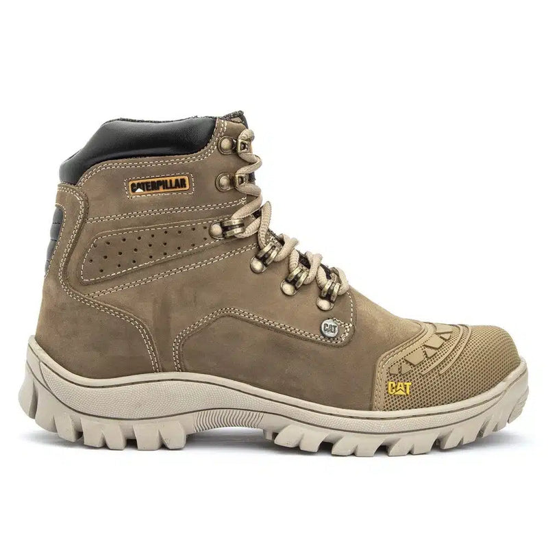 Bota Caterpillar 2190 Creme Nobuck Bico PVC